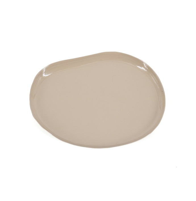 Metalen dienblad Rin S glossy sand