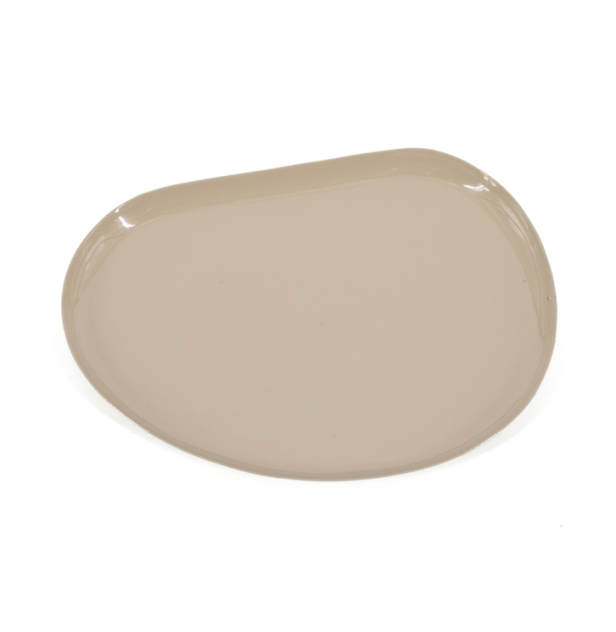 Metalen dienblad Rin M glossy sand