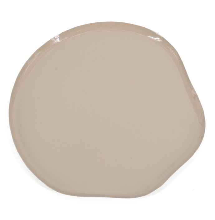 Metalen dienblad Shin L glossy sand