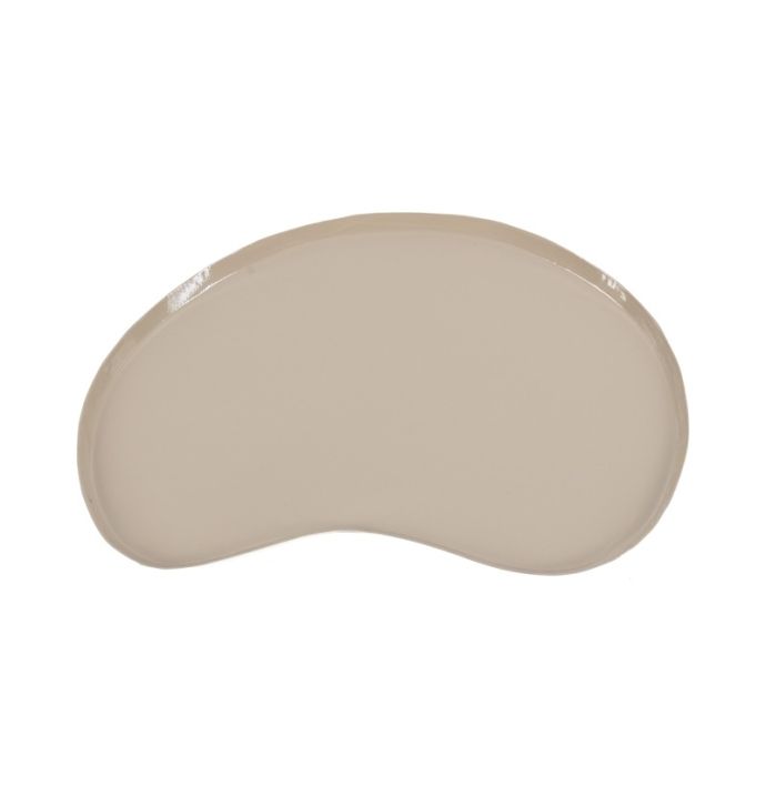 Metalen dienblad Kidney XS glossy sand