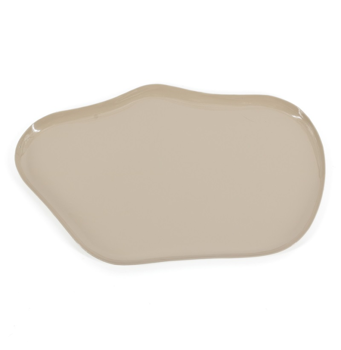 Metalen dienblad Kiri glossy sand