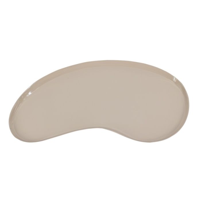 Metalen dienblad Kidney S glossy sand