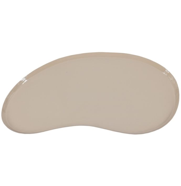 Metalen dienblad Kidney L glossy sand