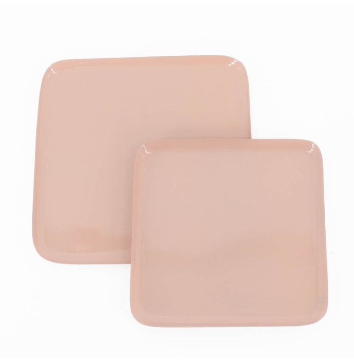 Dienblad vierkant roze