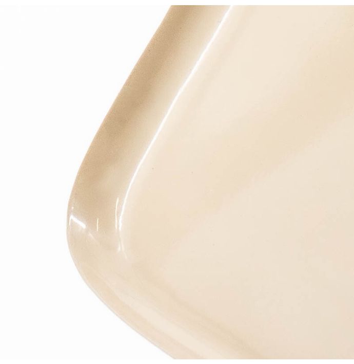 Dienblad vierkant beige