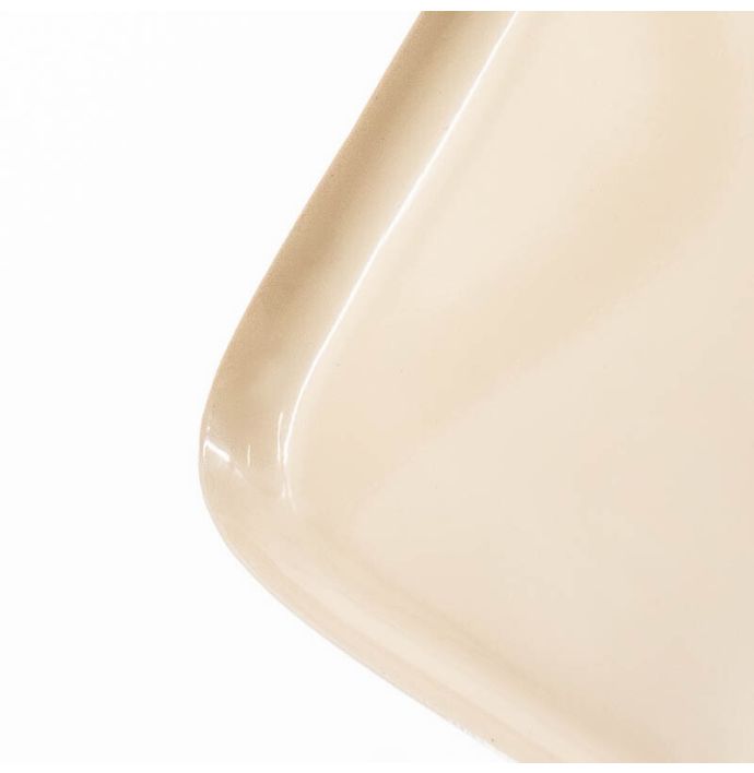 Dienblad vierkant beige