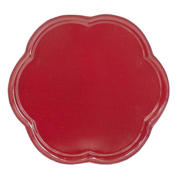 Dienblad flower maroon