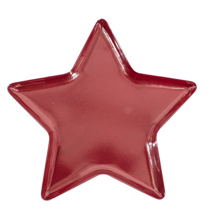 Dienblad star maroon