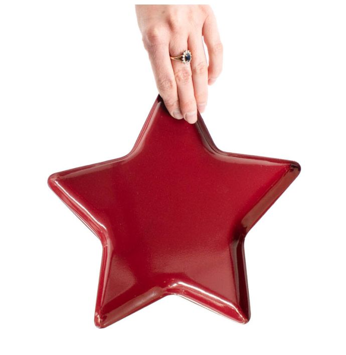 Dienblad star maroon