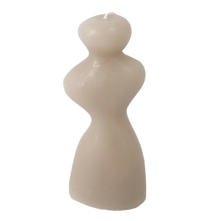 Kaars organisch taupe 