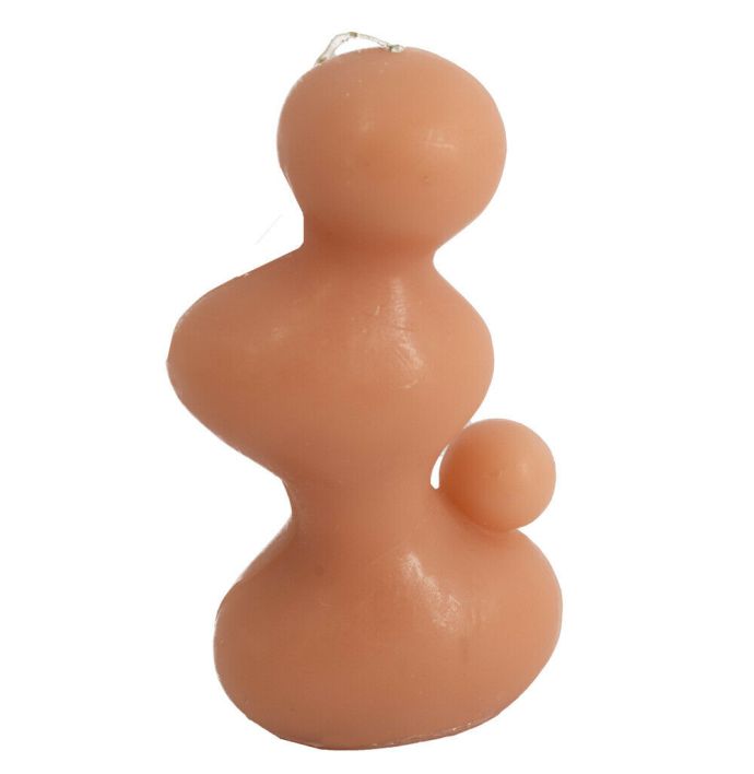 Kaars organisch taupe 