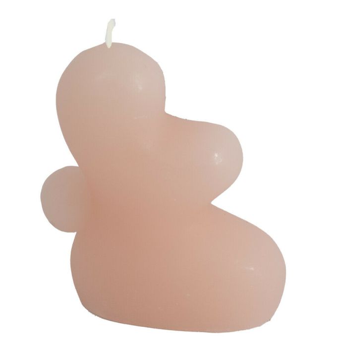 Kaars organisch roze