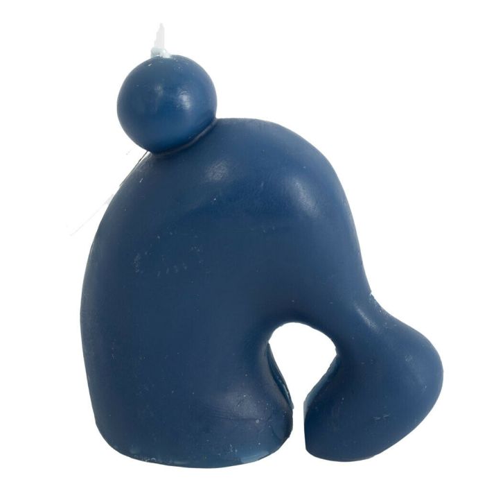 Kaars organisch blauw