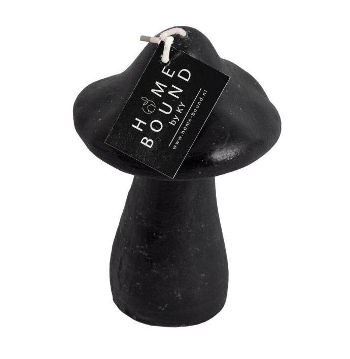 Kaars paddestoel zwart 