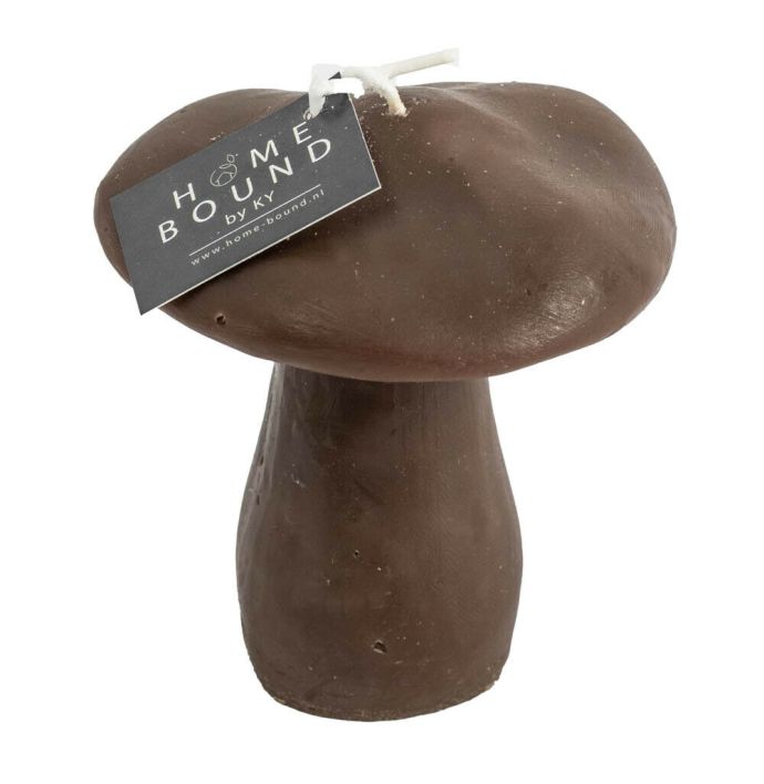 Kaars paddestoel bruin 