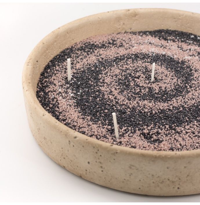 Kaarsenkorrels zak met 12 lonten zwart