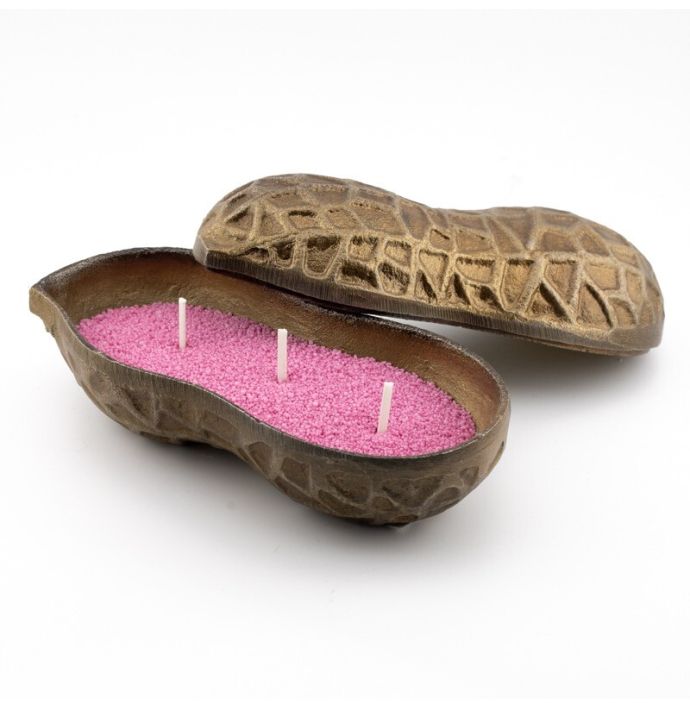 Kaarsenkorrels zak met 16 lonten paars