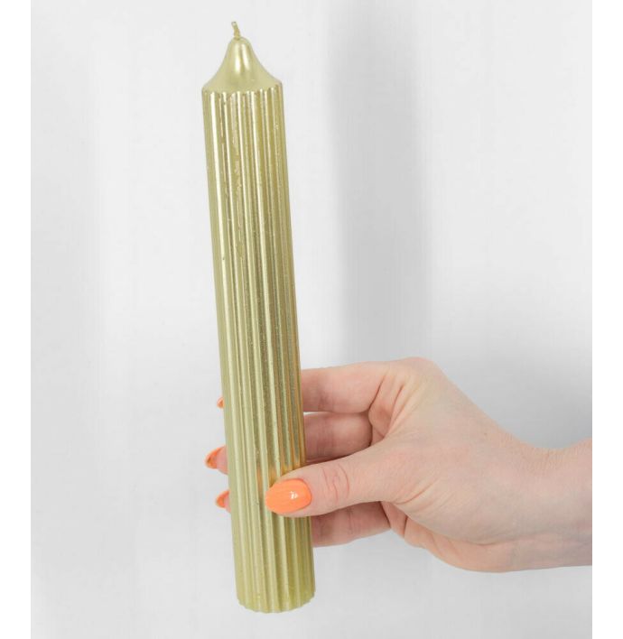 Dinerkaars ribbel goud soya