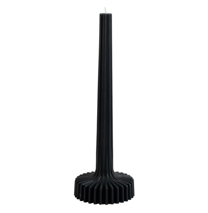 Soyakaars ribbel zwart