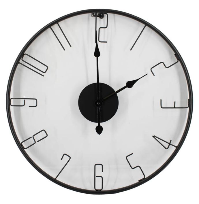 Klok transparant glas