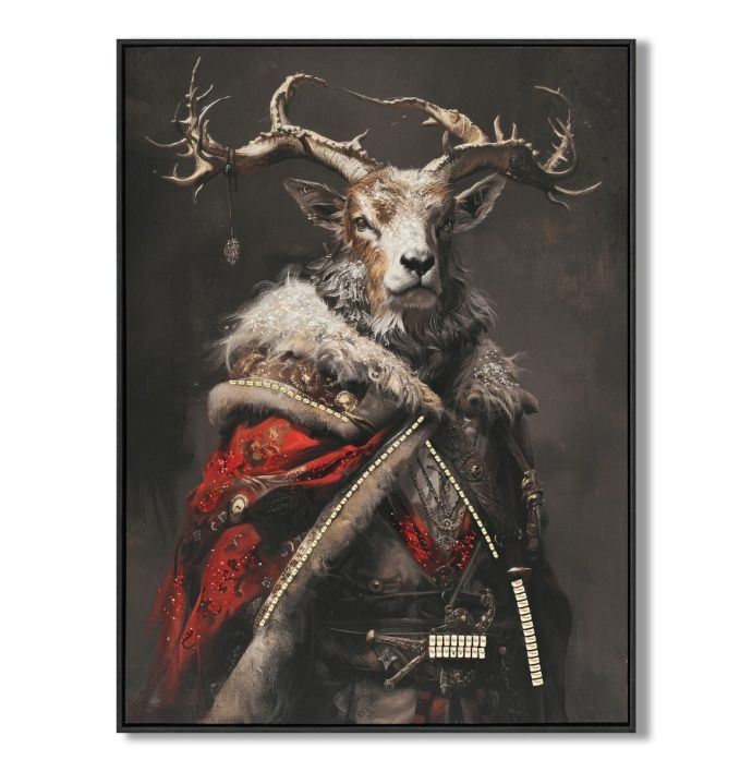 Schilderij regal deer
