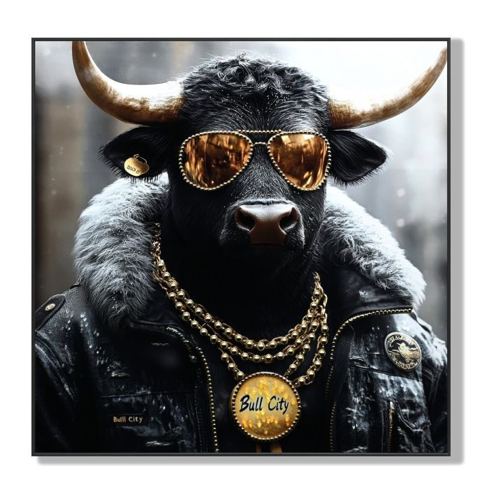 Schilderij gangster bull