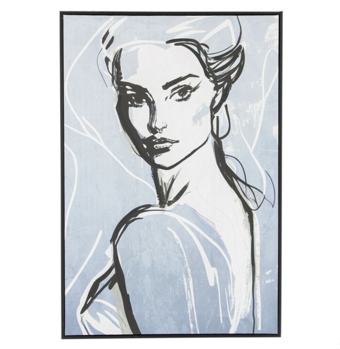 Schilderij vrouw abstract