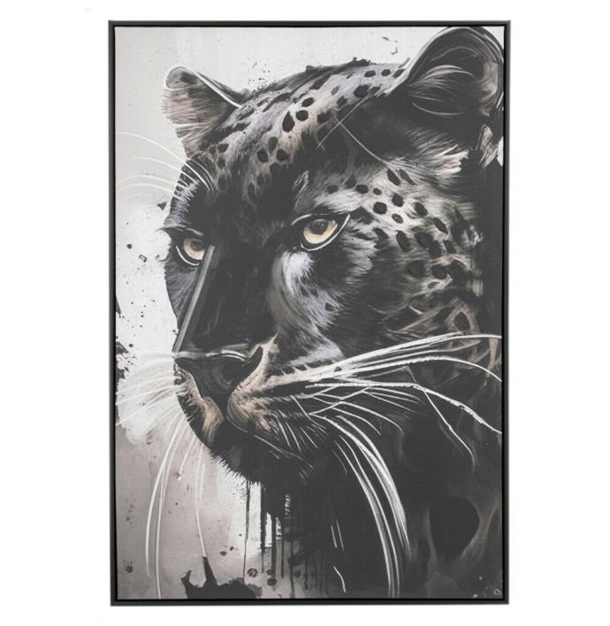 Schilderij panter abstract