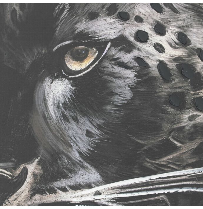 Schilderij panter abstract