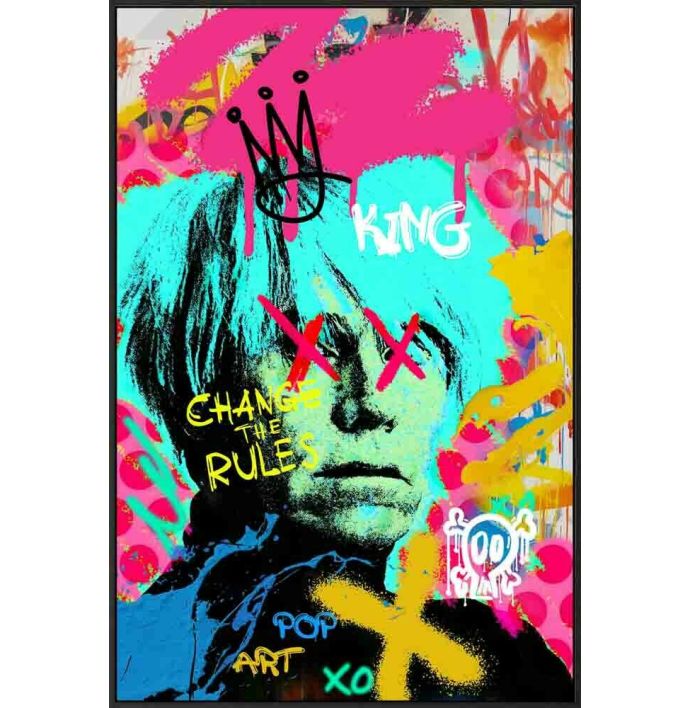 Schilderij high gloss popart Andy Warhol 
