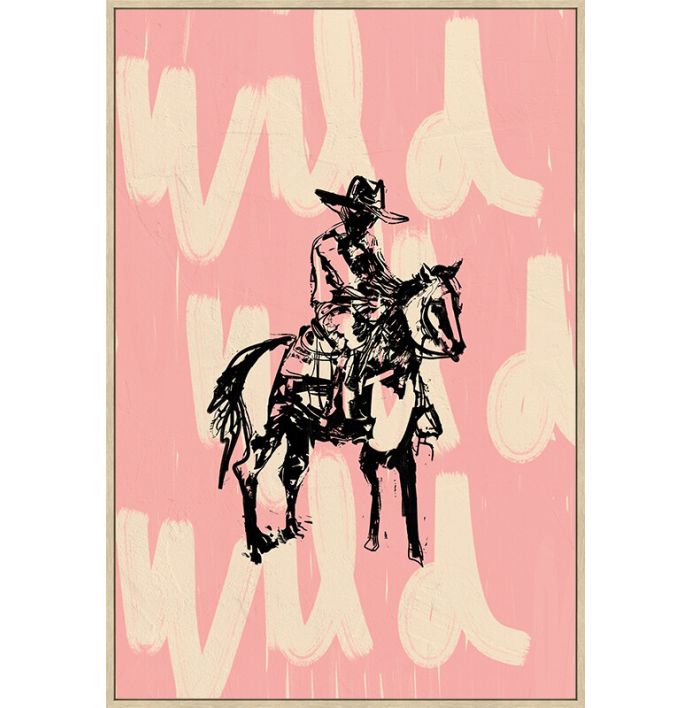 Schilderij cowboy 60x90cm