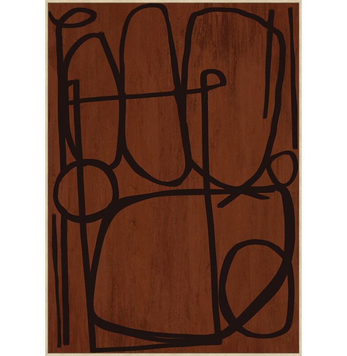 Schilderij organisch 100x140cm 