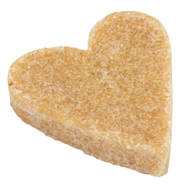 Amberblokje hart brown amber