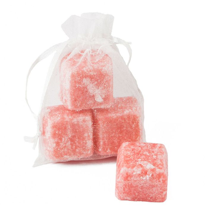 Organza zakje met 3x mini amberblokje pure