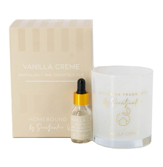 Geur kristal met 15ml essentiële olie 'Vanilla cream'
