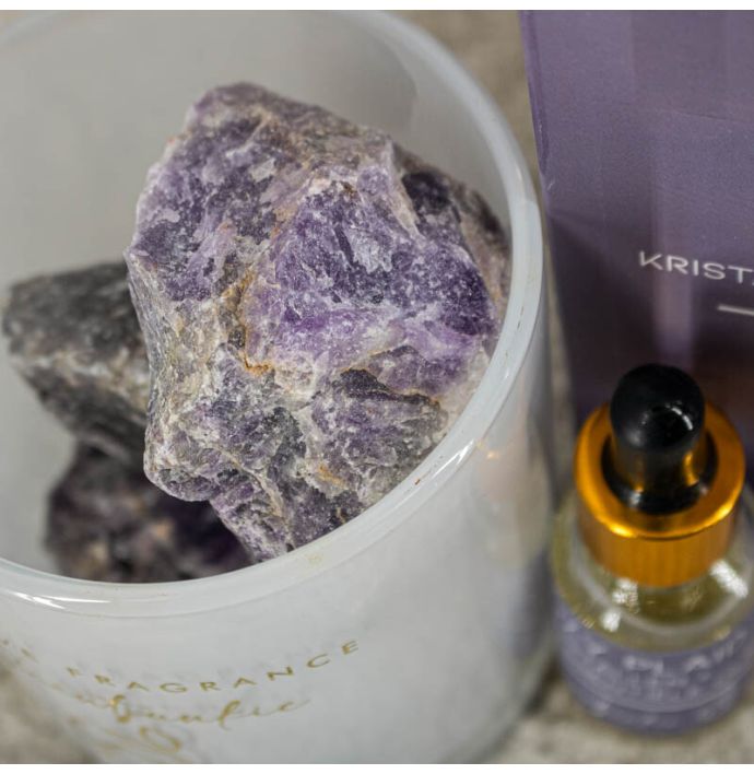 Geur kristal met 15ml essentiële olie 'Cozy plaid'