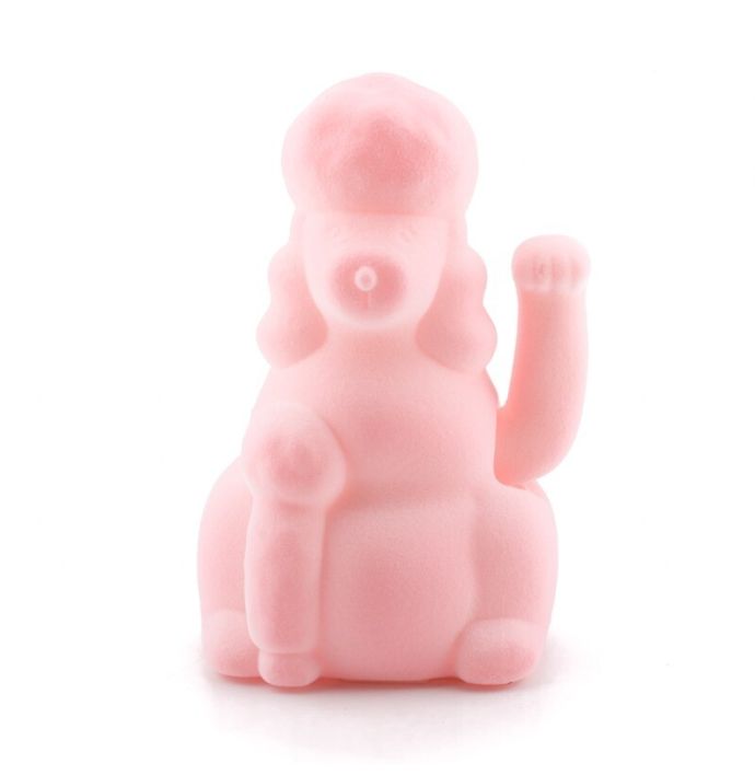 Lucky poodle geluksornament roze