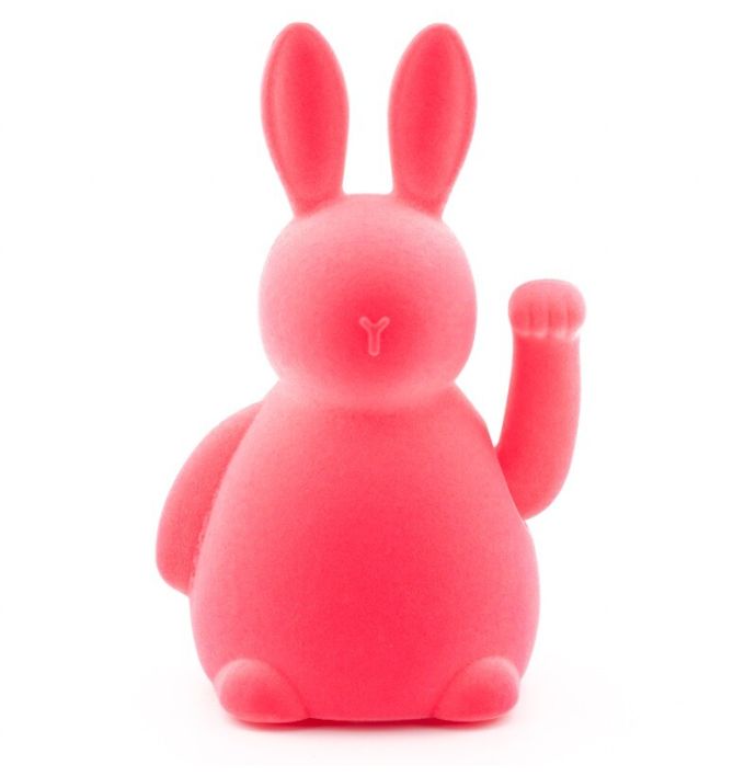 Lucky rabbit geluksornament roze
