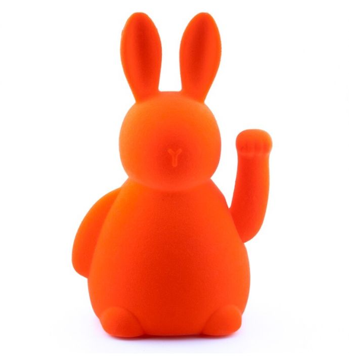 Lucky rabbit geluksornament oranje