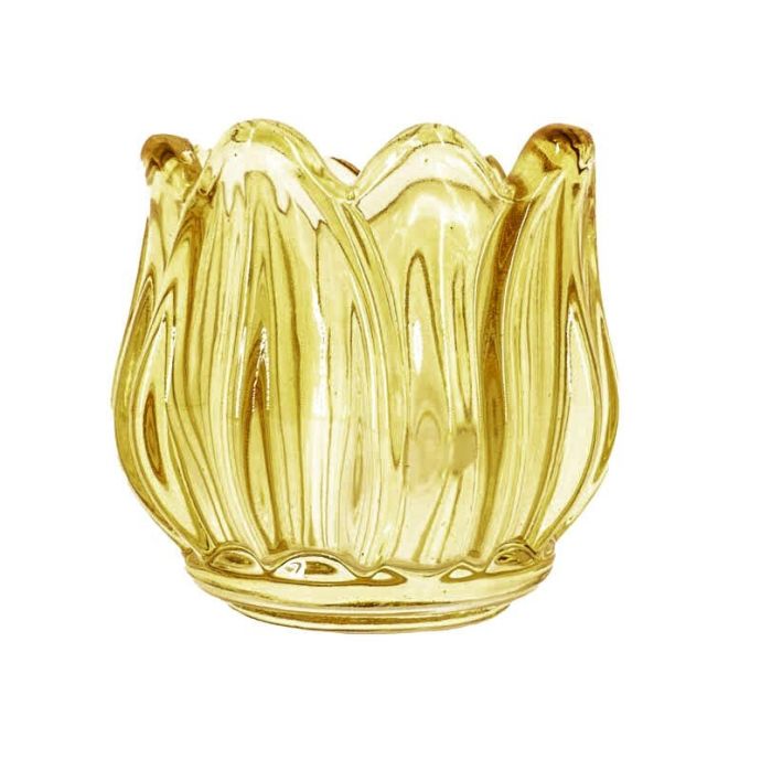 Waxinelichtje tulp oranje