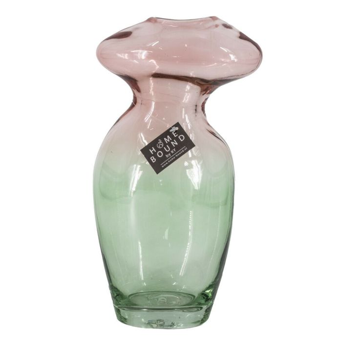 Glazen vaas ombré 