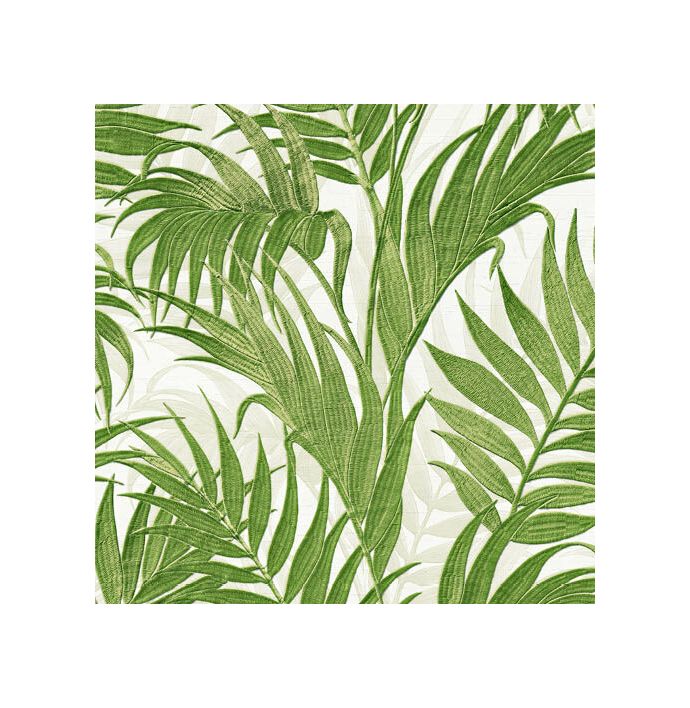 Patroon behang Grace - Tropical palm leaf