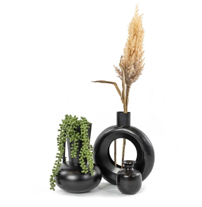 Vaasje rond zwart