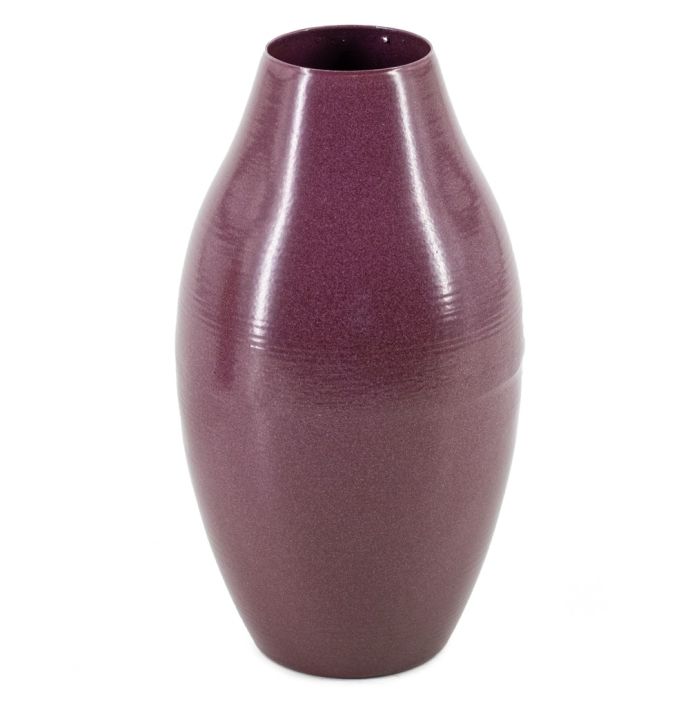 Metalen vaasje aubergine