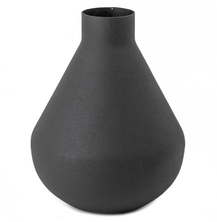 Vaas metaal mat zwart