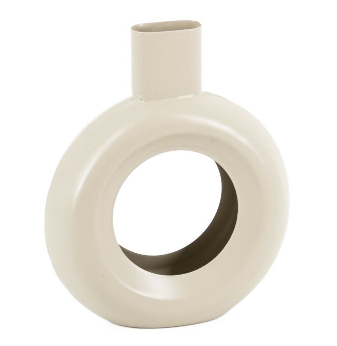 Vaasje donut metaal sand