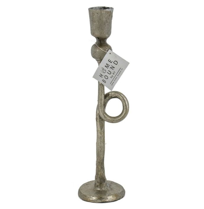 Kaarsenstandaard vintage zilver