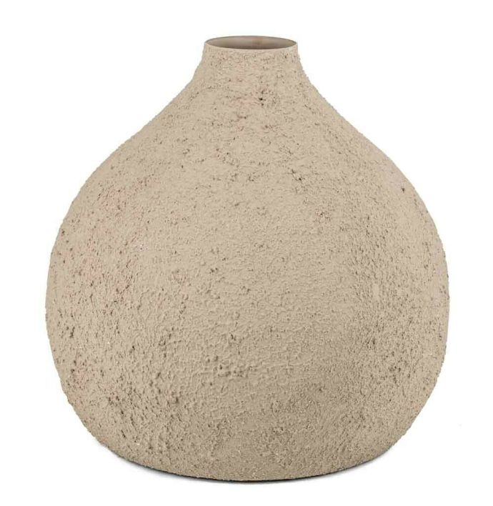 Metalen vaas rough sand