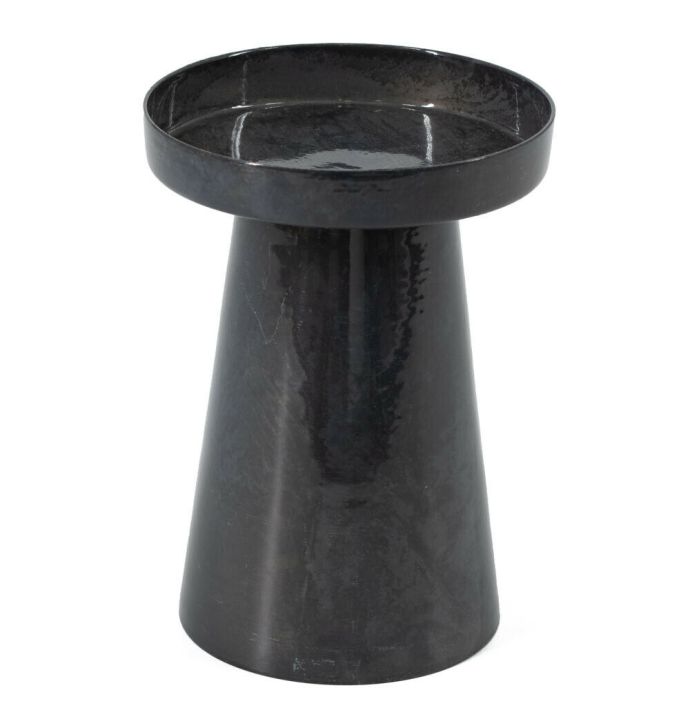 Metalen kaarsenstandaard blauw