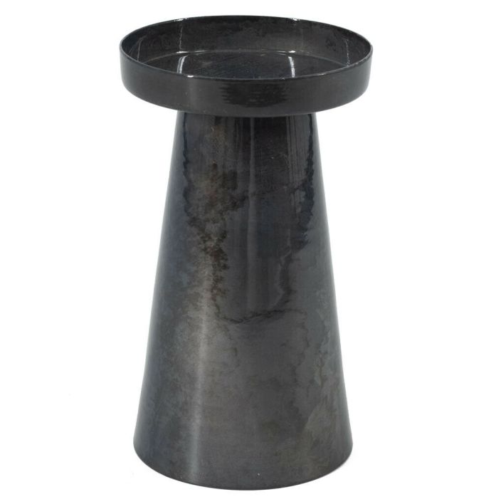 Metalen kaarsenstandaard blauw